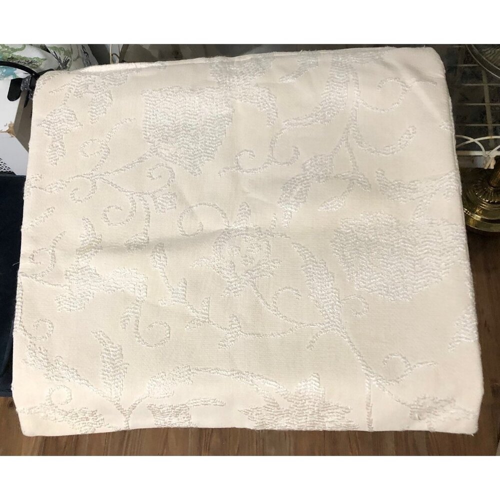 Throw Pillow Cover Ivory Beige Tapestry Monochromatic Madison Landing